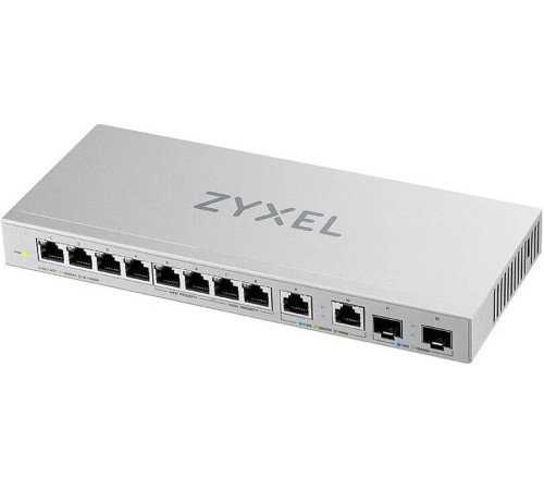 Коммутатор Коммутатор Zyxel XGS1010-12, 8xGE, 2x1/2,5GE, 2xSFP+, настольный, бесшумный (XGS1010-12-ZZ0102F) Коммутатор Коммутатор Zyxel XGS1010-12, 8xGE, 2x1/2,5GE, 2xSFP+, настольный, бесшумный (XGS1010-12-ZZ0102F)