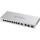 Коммутатор Коммутатор Zyxel XGS1010-12, 8xGE, 2x1/2,5GE, 2xSFP+, настольный, бесшумный (XGS1010-12-ZZ0102F)