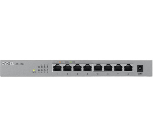 Коммутатор Zyxel XMG-108-ZZ0101F 8x2.5Гбит/с 1SFP+ неуправляемый Коммутатор Zyxel XMG-108-ZZ0101F 8x2.5Гбит/с 1SFP+ неуправляемый