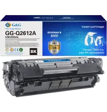 Картридж лазерный G&G GG-Q2612A UNIVERSAL черный (2000стр.) для HP 1010/1012/1015/1018/Canon LBP2900/3000/L120/L90/L100/L120/HP 1020/1022/3015/3020/3030/3050/3052/3055/M1005/1300/1319f; Canon 4140/MF4380dn/4010/4660pl/4100/4690pl/4110/4120/4140/4150/4270/