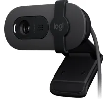 Камера Web Logitech HD Webcam Brio 90 графитовый 2Mpix (1920x1080) USB Type-C с микрофоном (960-001581)