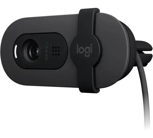 Камера Web Logitech HD Webcam Brio 90 графитовый 2Mpix (1920x1080) USB Type-C с микрофоном (960-001581) Камера Web Logitech HD Webcam Brio 90 графитовый 2Mpix (1920x1080) USB Type-C с микрофоном (960-001581)
