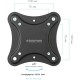 Кронштейн для телевизора Kromax CORBEL-4 черный 15"-42" макс.25кг настенный поворот и наклон