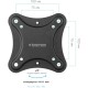 Кронштейн для телевизора Kromax CORBEL-2 черный 10"-32" макс.25кг настенный поворот и наклон