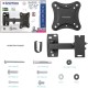 Кронштейн для телевизора Kromax CORBEL-2 черный 10"-32" макс.25кг настенный поворот и наклон