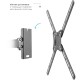 Кронштейн для телевизора Kromax CORBEL-7 черный 22"-65" макс.30кг настенный поворот и наклон