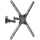 Кронштейн для телевизора Kromax CORBEL-7 черный 22"-65" макс.30кг настенный поворот и наклон