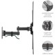 Кронштейн для телевизора Kromax CORBEL-7 черный 22"-65" макс.30кг настенный поворот и наклон
