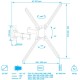 Кронштейн для телевизора Kromax CORBEL-7 черный 22"-65" макс.30кг настенный поворот и наклон