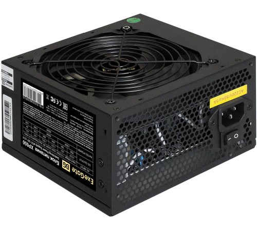 Блок питания Exegate EX259603RUS-S XP650, ATX, SC, black, 12cm fan, 24p+4p, 6/8p PCI-E, 3*SATA, 2*IDE, FDD + кабель 220V с защитой от выдергивания