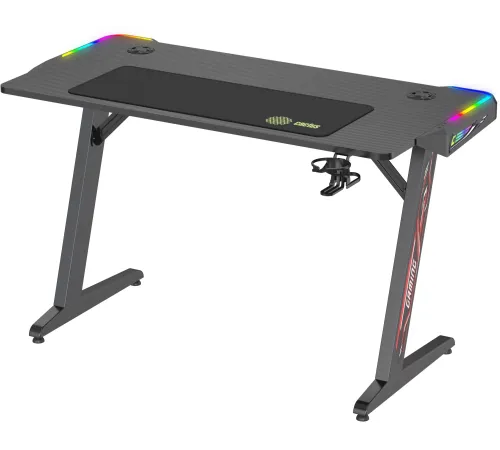 Стол игровой Cactus CS-GTZ-BK-RGB столешница ДСП черный каркас черный Стол игровой Cactus CS-GTZ-BK-RGB столешница ДСП черный каркас черный