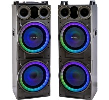 Минисистема Supra SMB-2150 черный 200Вт FM USB BT SD (в комплекте: активн.+пассив.колонки)