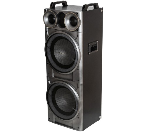 Минисистема Supra SMB-2150 черный 200Вт FM USB BT SD (в комплекте: активн.+пассив.колонки)