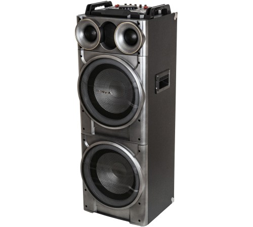 Минисистема Supra SMB-2150 черный 200Вт FM USB BT SD (в комплекте: активн.+пассив.колонки)