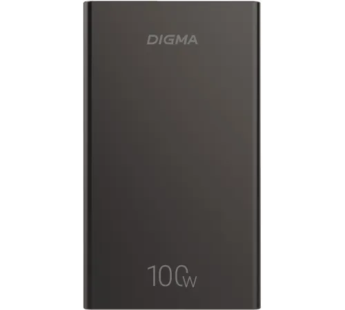 Мобильный аккумулятор Digma DGPD100WA 20000mAh QC3.0/PD3.0 100W 5A 2xUSB-A/2xUSB-C черный (DGPD20A100ABK)