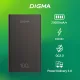 Мобильный аккумулятор Digma DGPD100WA 20000mAh QC3.0/PD3.0 100W 5A 2xUSB-A/2xUSB-C черный (DGPD20A100ABK)