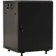 Шкаф коммутационный Hyperline (TWB-FC-1266-SR-RAL9004) настенный 12U 600x600мм пер.дв.металл задн.дв.спл.стал.лист 2 бок.пан. 60кг черный IP20