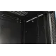 Шкаф коммутационный Hyperline (TWB-2766-SR-RAL9004) настенный 27U 600x600мм пер.дв.стал.лист 2 бок.пан. 60кг черный 1304мм