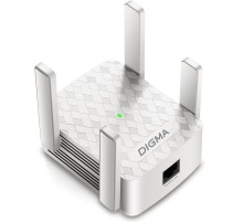 Повторитель беспроводного сигнала Digma D-WR400 AC1200 10/100BASE-TX/Wi-Fi белый