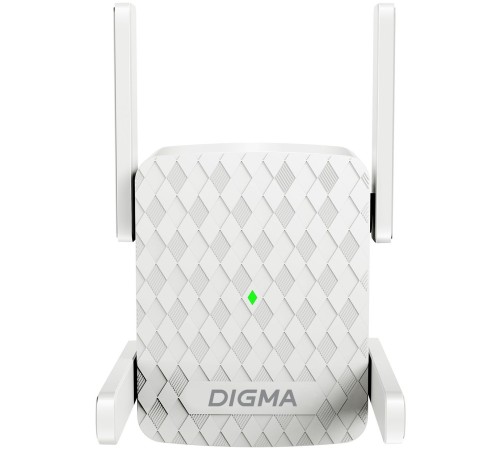 Повторитель беспроводного сигнала Digma D-WR400 AC1200 10/100BASE-TX/Wi-Fi белый