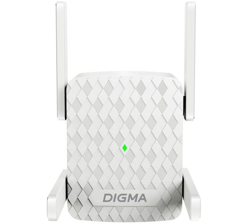 Повторитель беспроводного сигнала Digma D-WR400 AC1200 10/100BASE-TX/Wi-Fi белый