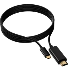 Кабель-переходник аудио-видео Buro USB Type-C (m)/HDMI (m) 1.5м. черный (BU-TYPEC-HDMI-1.5M)