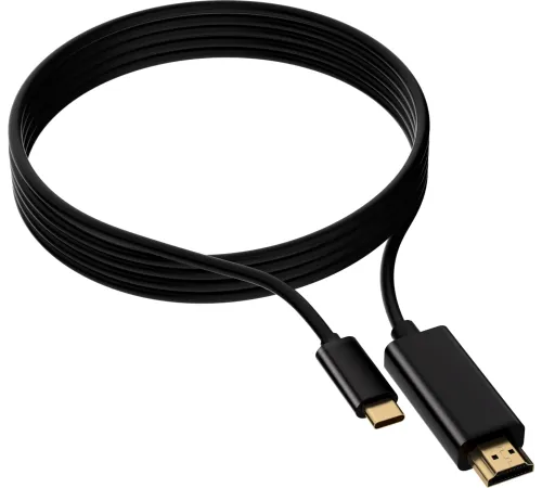 Кабель-переходник аудио-видео Buro USB Type-C (m)/HDMI (m) 1.5м. черный (BU-TYPEC-HDMI-1.5M)