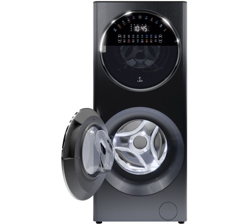 Стиральная машина Lex LWM10714LuxIDD класс: A+++ загр.фронтальная макс.:10кг (с сушкой) черный инвертер Стиральная машина Lex LWM10714LuxIDD класс: A+++ загр.фронтальная макс.:10кг (с сушкой) черный инвертер
