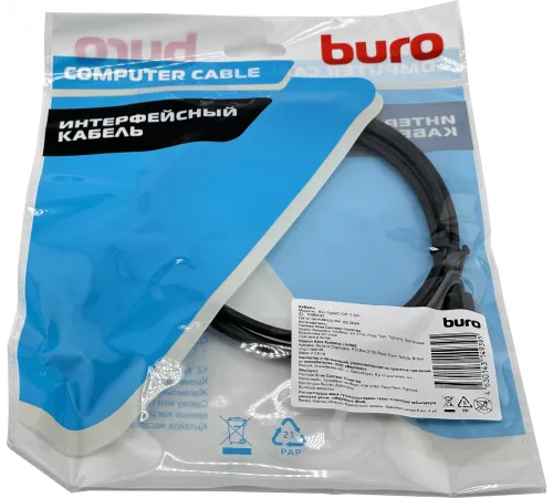 Кабель Buro ver1.4 USB Type-C (m) DisplayPort (m) 1.5м (BU-TYPEC-DP-1.5M) черный Кабель Buro ver1.4 USB Type-C (m) DisplayPort (m) 1.5м (BU-TYPEC-DP-1.5M) черный