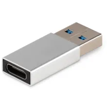 Адаптер Buro ver3.0 USB A(m) USB Type-C (f) (BU-USB3-AM-CF) серебристый