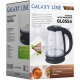 Чайник электрический Galaxy Line GL 0554 1.8л. 2000Вт черный/прозрачный (корпус: пластик/стекло)