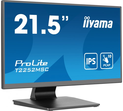 Монитор Iiyama 21.5" ProLite T2252MSC-B2 черный IPS LED 5ms 16:9 HDMI M/M глянцевая 1000:1 250cd 178гр/178гр 1920x1080 60Hz DP FHD Touch 4.5кг