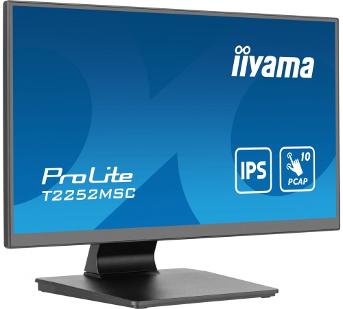 Монитор Iiyama 21.5" ProLite T2252MSC-B2 черный IPS LED 5ms 16:9 HDMI M/M глянцевая 1000:1 250cd 178гр/178гр 1920x1080 60Hz DP FHD Touch 4.5кг