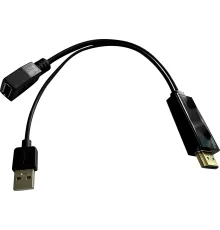 Переходник Buro HDMI (m)/DisplayPort (f) белый (BU-HDMI(M)-DP(F))