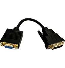 Переходник Buro DVI-D (m) VGA (f) 0.23м (BU-DVI-VGA) черный