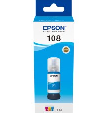 EPSON C13T09C24A Картридж 108 EcoTank Ink для Epson L8050/L18050, Cyan 70ml