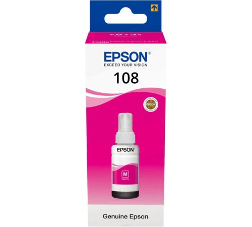 EPSON C13T09C34A Картридж 108 EcoTank Ink для Epson L8050/L18050, Magenta 70ml EPSON C13T09C34A Картридж 108 EcoTank Ink для Epson L8050/L18050, Magenta 70ml