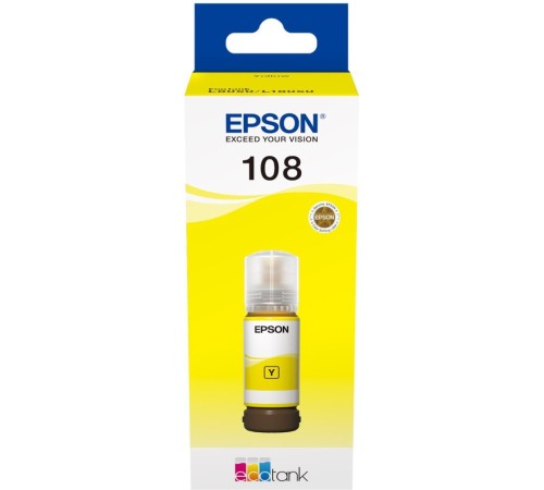 EPSON C13T09C44A Картридж 108 EcoTank Ink для Epson L8050/L18050, Yellow 70ml EPSON C13T09C44A Картридж 108 EcoTank Ink для Epson L8050/L18050, Yellow 70ml