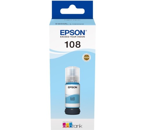 EPSON C13T09C54A Картридж 108 EcoTank Ink для Epson L8050/L18050, Light Cyan 70ml EPSON C13T09C54A Картридж 108 EcoTank Ink для Epson L8050/L18050, Light Cyan 70ml