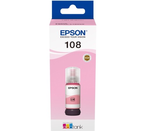 EPSON C13T09C64A Картридж 108 EcoTank Ink для Epson L8050/L18050, Light Magenta 70 EPSON C13T09C64A Картридж 108 EcoTank Ink для Epson L8050/L18050, Light Magenta 70