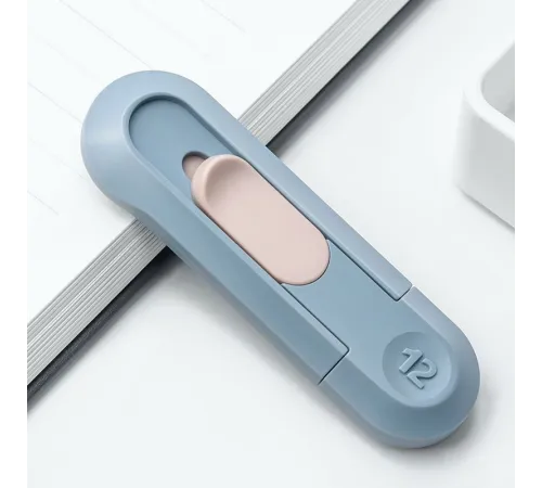Нож канцелярский Deli ENS065-BL ENS065 шир.лез.12мм пластик синий Нож канцелярский Deli ENS065-BL ENS065 шир.лез.12мм пластик синий