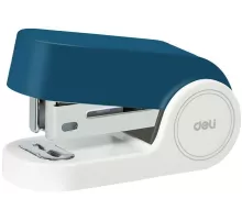 Степлер мини Deli EK203-BL EK203 24/6 26/6 (15листов) встроенный антистеплер синий 15скоб металл/пластик коробка