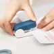 Степлер мини Deli EK203-PK EK203 24/6 26/6 (15листов) встроенный антистеплер розовый 15скоб металл/пластик коробка