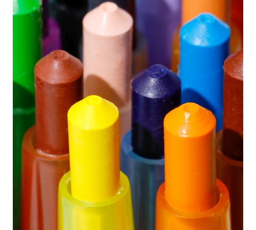 Восковые мелки Deli EC223-12 кругл. с поворотным механизмом 12цв. (12шт) дл.165мм д.10мм блист.европод.