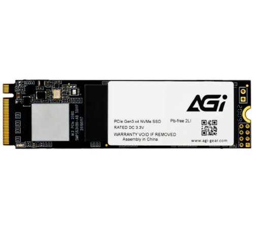 Накопитель SSD AGi PCIe 3.0 x4 2TB AGI2T0GIMAI298 AI298 M.2 2280 Накопитель SSD AGi PCIe 3.0 x4 2TB AGI2T0GIMAI298 AI298 M.2 2280