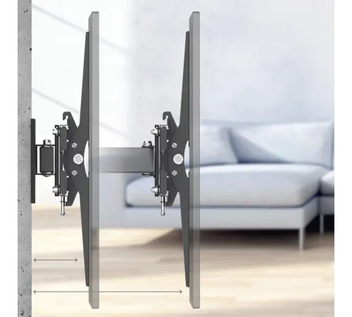 Кронштейн для телевизора Hama 00220832 черный 32"-65" макс.30кг настенный поворотно-выдвижной и наклонный Кронштейн для телевизора Hama 00220832 черный 32"-65" макс.30кг настенный поворотно-выдвижной и наклонный