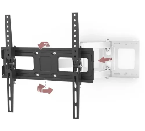 Кронштейн для телевизора Hama 00220856 черный 32"-65" макс.35кг настенный поворотно-выдвижной и наклонный