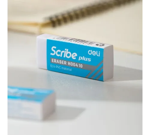 Набор ластиков Deli EH00410-MT Scribe прямоугольный 60x24x12мм ПВХ белый блистер (5шт)