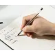 Набор ручек шариков. Deli Think EQ4-MT-BK прозрачный/черный d=1мм черн. черн. индив. пак.ев. (5шт) кругл.
