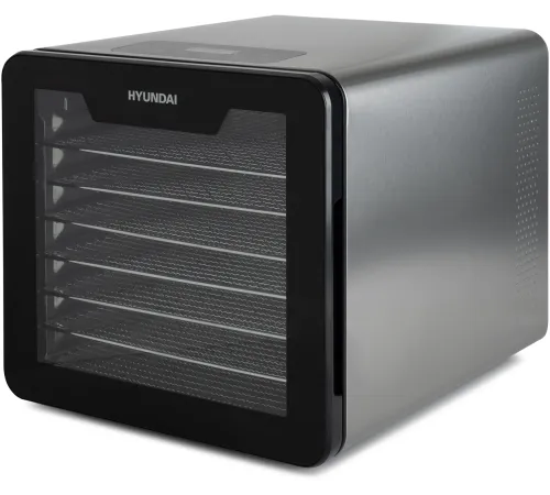 Сушка для фруктов и овощей Hyundai HYFD-8802 14под. 600Вт серебристый